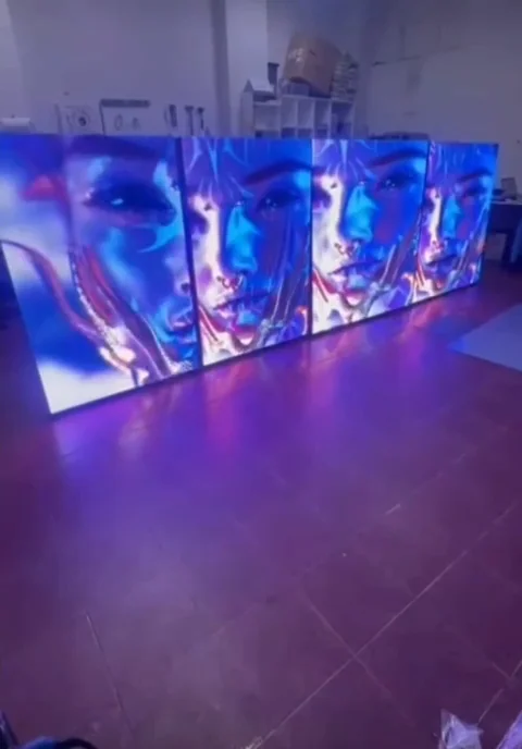 LED Ekran Montajı ve Devreye Alma çözümünü kullanım ortamında gösteren LED ekran